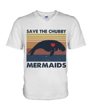 Save The Chubby Mermaids V-Neck T-Shirt thumbnail