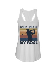 Your Hole Is My Goal Funny Ladies Flowy Tank tile
