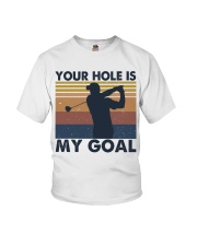 Your Hole Is My Goal Funny Youth T-Shirt tile
