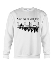 Always Take The Scenic Route Crewneck Sweatshirt thumbnail