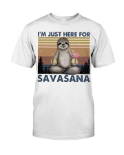 Im Just Here For Savasana Classic T-Shirt tile