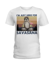 Im Just Here For Savasana Ladies T-Shirt tile