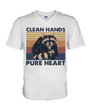 Clean Hands Pure Heart V-Neck T-Shirt thumbnail