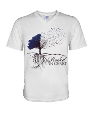 Rooted In Christ V-Neck T-Shirt thumbnail