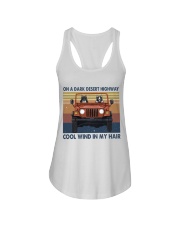 On A Dark Desert Highway Ladies Flowy Tank tile