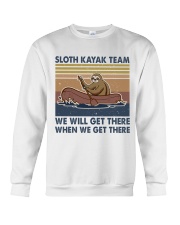 Sloth Kayak Team Crewneck Sweatshirt tile