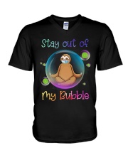 Stay Out Of My Bubble V-Neck T-Shirt tile
