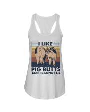 I Like Pig Butts Ladies Flowy Tank thumbnail