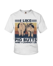 I Like Pig Butts Youth T-Shirt thumbnail