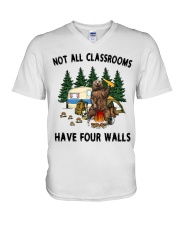 Not All Classrooms Have Four Walls V-Neck T-Shirt thumbnail