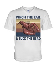 Pinch The Tail Funny Shirt V-Neck T-Shirt tile