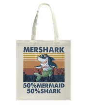 Mershark Funny Shirt Tote Bag thumbnail