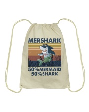 Mershark Funny Shirt Drawstring Bag thumbnail