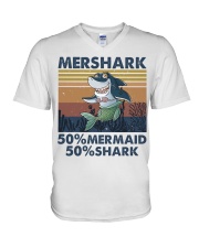 Mershark Funny Shirt V-Neck T-Shirt thumbnail