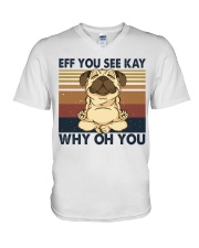 Eff You See Key V-Neck T-Shirt tile