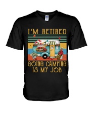Camping Is My Job V-Neck T-Shirt thumbnail