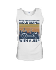 Never Underestimate A Old Man Unisex Tank thumbnail