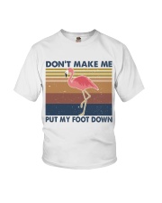 Dont Make Me Put My Foot Youth T-Shirt thumbnail