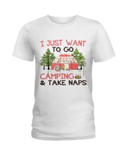 I Just Want To Go Camping Ladies T-Shirt tile