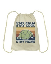 Stay Calm Stay Cool Drawstring Bag tile