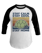 Stay Calm Stay Cool Baseball Tee tile