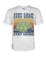 Stay Calm Stay Cool V-Neck T-Shirt tile