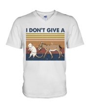 I Dont Give A Funny Shirt V-Neck T-Shirt tile