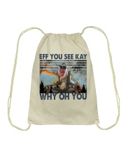 Eff You See Kay Drawstring Bag tile