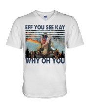 Eff You See Kay V-Neck T-Shirt tile