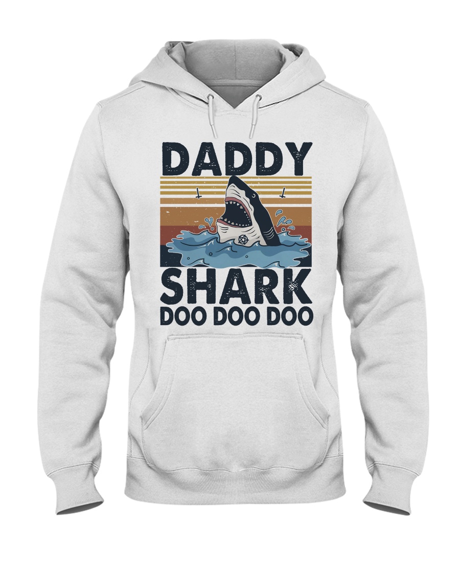 Daddy Shark Hooded Sweatshirt