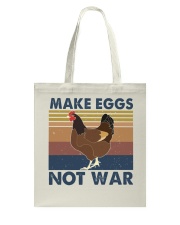 Make Eggs Not War Tote Bag tile