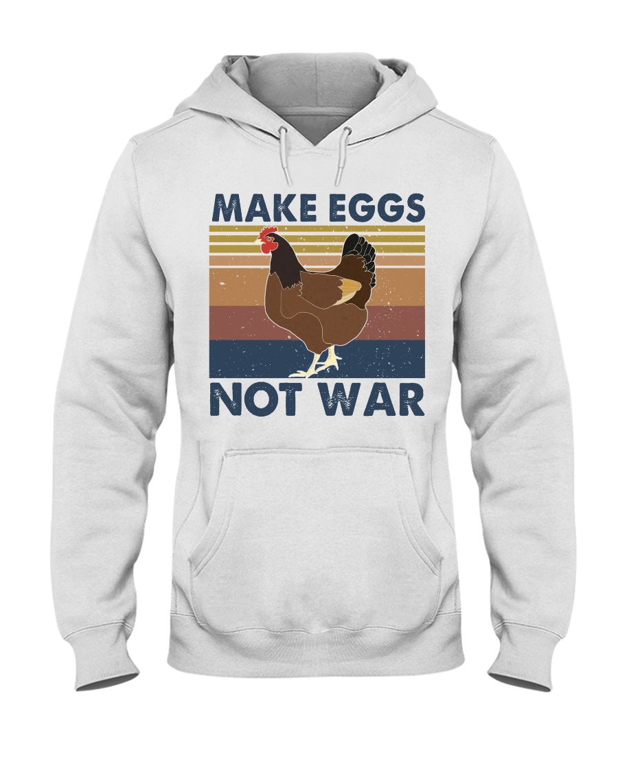 Make Eggs Not War Hooded Sweatshirt