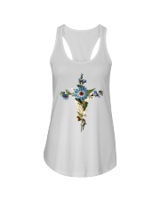 Cross Faith Flower Ladies Flowy Tank thumbnail