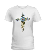 Cross Faith Flower Ladies T-Shirt thumbnail