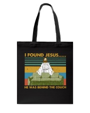 I Found Jesus Tote Bag tile