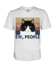Ew People Funny Cat V-Neck T-Shirt tile