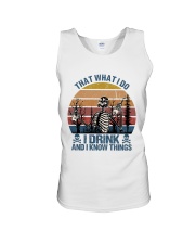 I Drink And I Know Things Unisex Tank tile