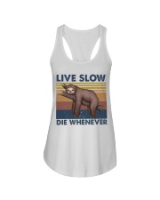 Live Slow Die Whenever Ladies Flowy Tank tile