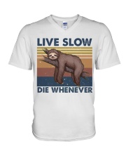 Live Slow Die Whenever V-Neck T-Shirt tile