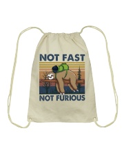 Not Fast Not Furious Drawstring Bag tile