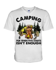 Camping For When Five Stars V-Neck T-Shirt thumbnail