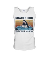 Sharks Hug With Their Mouths Unisex Tank tile