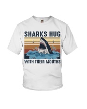 Sharks Hug With Their Mouths Youth T-Shirt tile