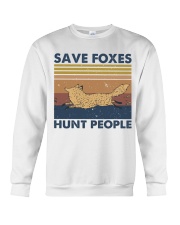 Save Foxes Hunt People Crewneck Sweatshirt thumbnail