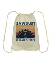 Sawdust Is Man Glitte Drawstring Bag tile