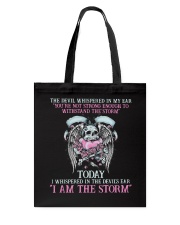 The Devil Whispered Tote Bag tile