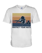 Protect Your Nuts V-Neck T-Shirt thumbnail