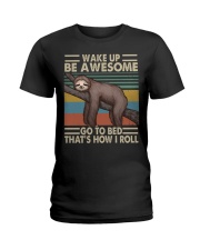 Wake Up Be Awesome Ladies T-Shirt tile