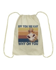 Eff You See Kay Drawstring Bag tile
