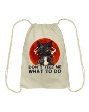 Don't Tell Me Drawstring Bag thumbnail